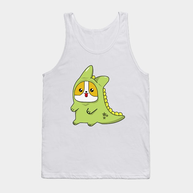 CORGIZILLA Tank Top by vilein